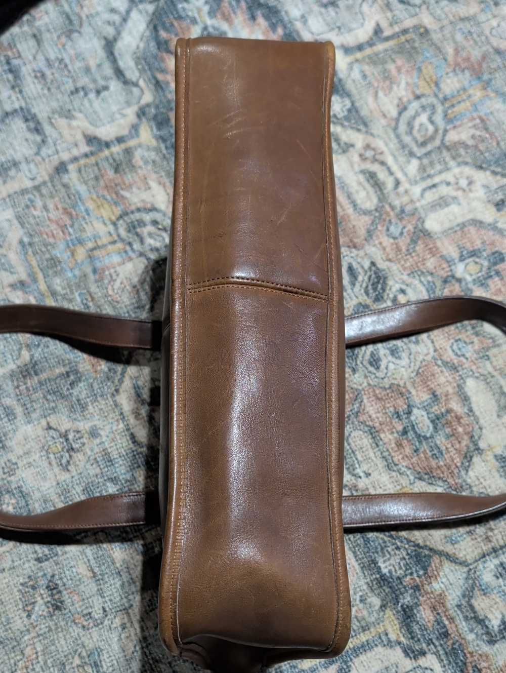 Early Vintage Coach Market tote - Picture 5 of 7
